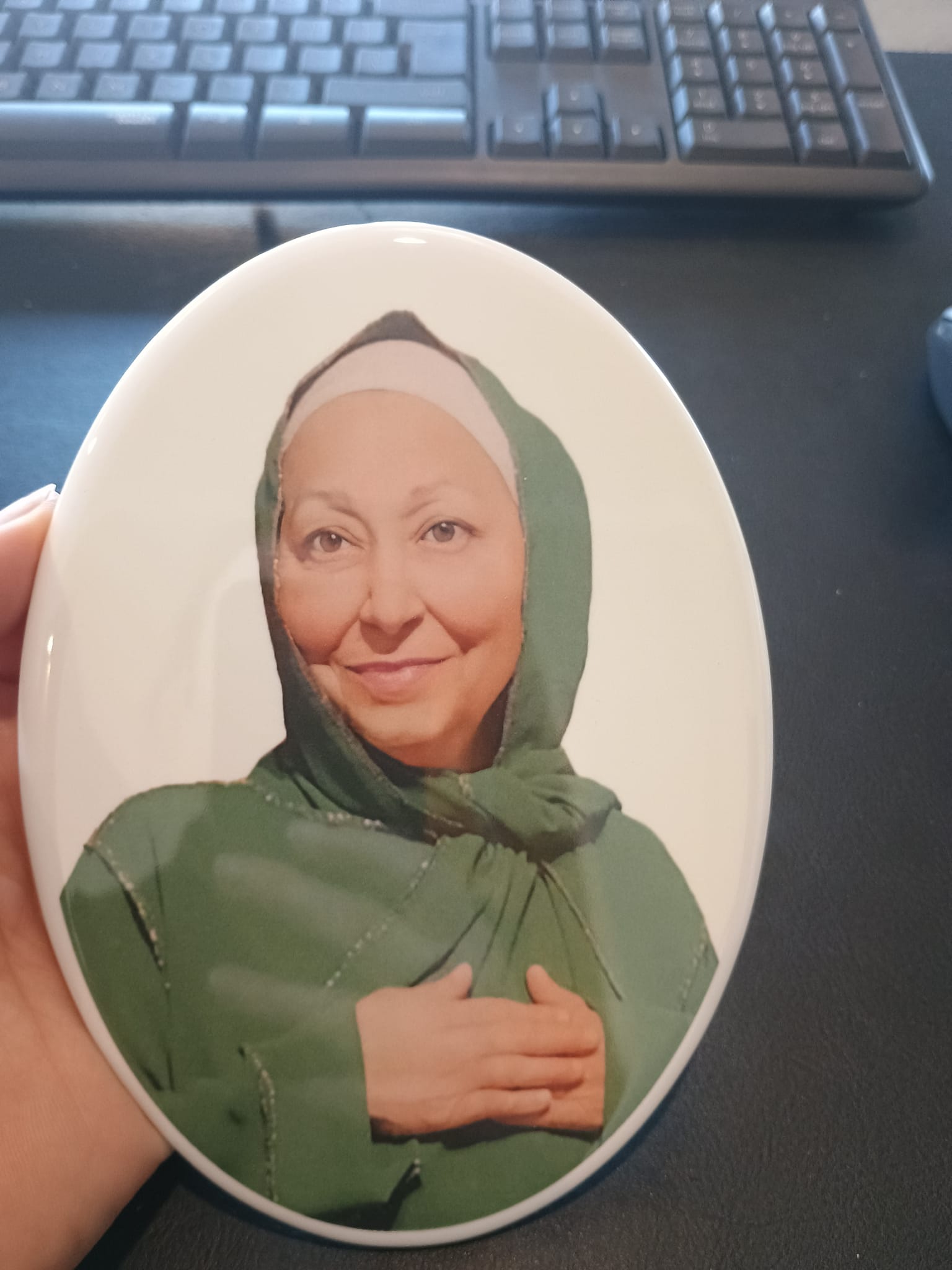 Porzellanbild in Farbe OVALUM MUSLIMUM