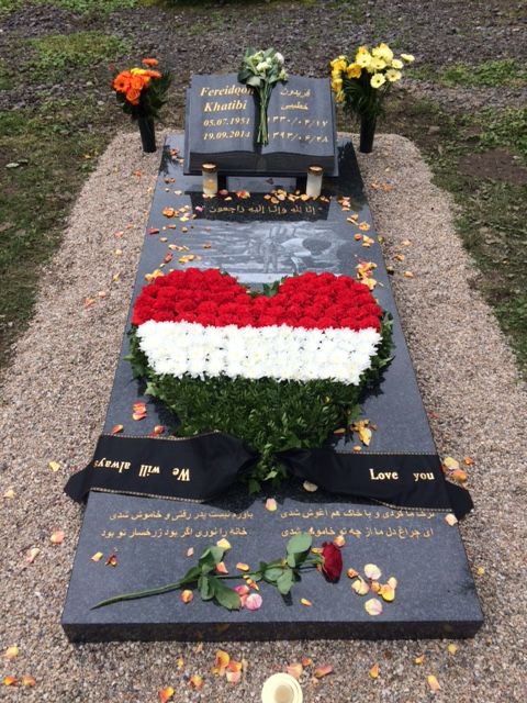 Muslimische Grabplatte mit Grab-Buch in Köln