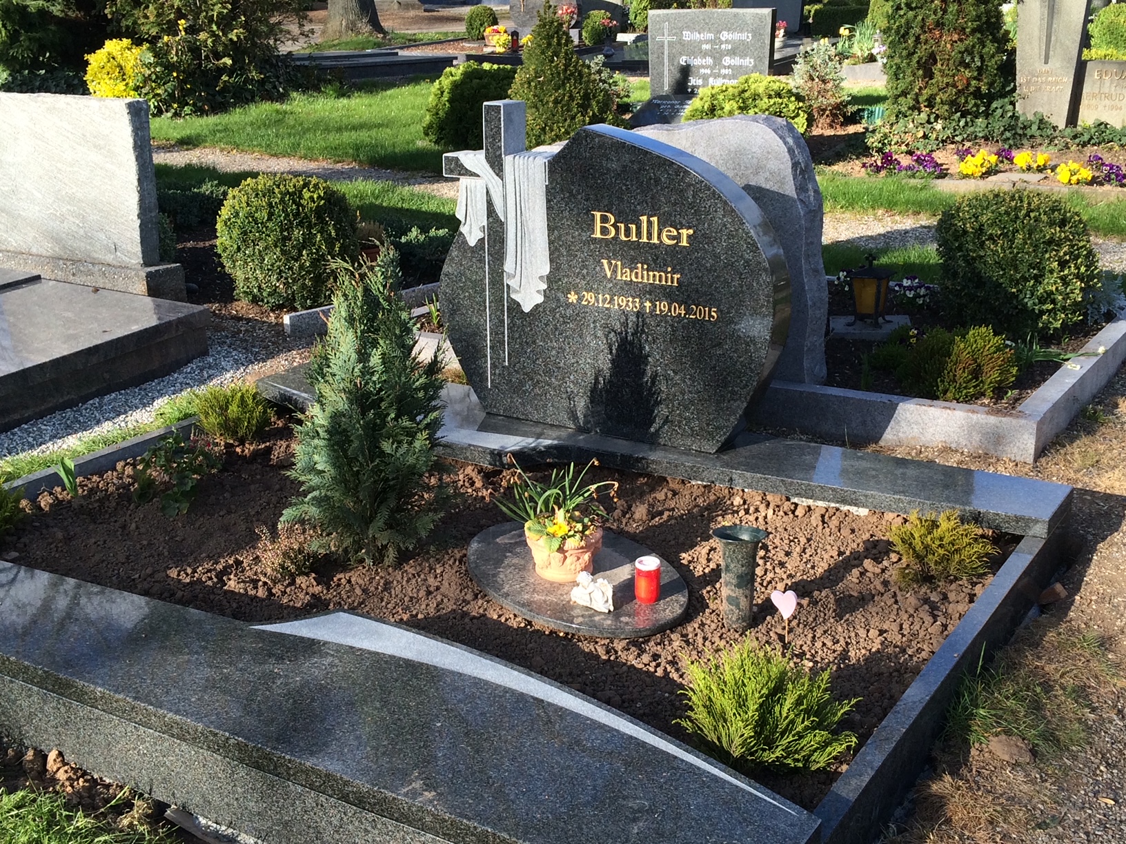 Doppelgrabstein GRABTUCH in Duderstadt, bei Göttingen