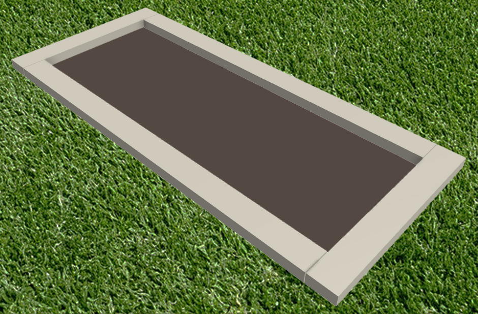 Nur Umrandung liegend