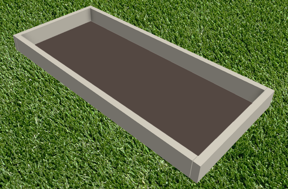 Nur Umrandung stehend